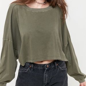 URBAN OUTFITTERS “Out From Under Ella Long Sleeve Cropped Tee”